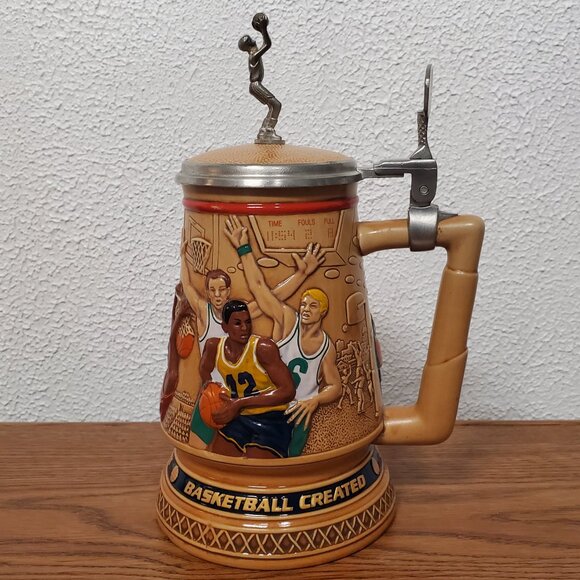 Vintage Drinkware Beer Stein - A Century of Basketball Stein by Avon 1993 - Picture 1 of 7